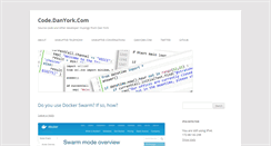 Desktop Screenshot of code.danyork.com